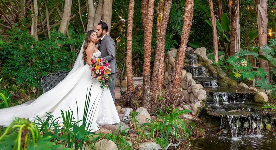 Garden wedding photography