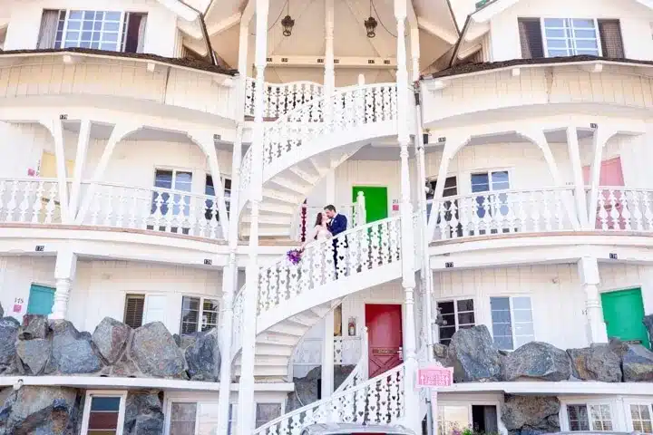 Couple Romantic Moment in a Villa